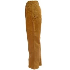 Carhartt Pants: Men's B136 BRN Brown Double Front Duck Dungaree Work Pants -Sports Clothing image 48192