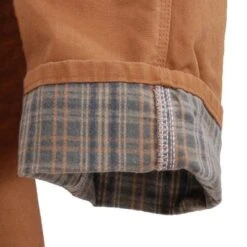 Carhartt Dungarees: Men's B111 BRN Brown Flannel-Lined Duck Dungarees -Sports Clothing image 64112