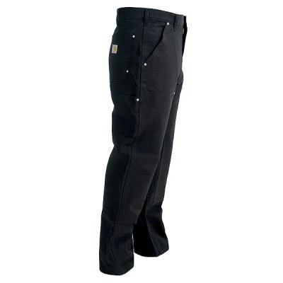 Carhartt Pants: Men's B01 BLK Black Cotton Duck Carpenter Pants 5 Carhartt Pants: Men's B01 BLK Black Cotton Duck Carpenter Pants - Image 3