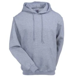 Jerzees Sweatshirts: Men's 4997M OXF Oxford Grey Super Sweats Pullover Hooded Sweatshirt 9 Jerzees Sweatshirts: Men's 4997M OXF Oxford Grey Super Sweats Pullover Hooded Sweatshirt -Sports Clothing jerzees 4997m oxf pullover f 01