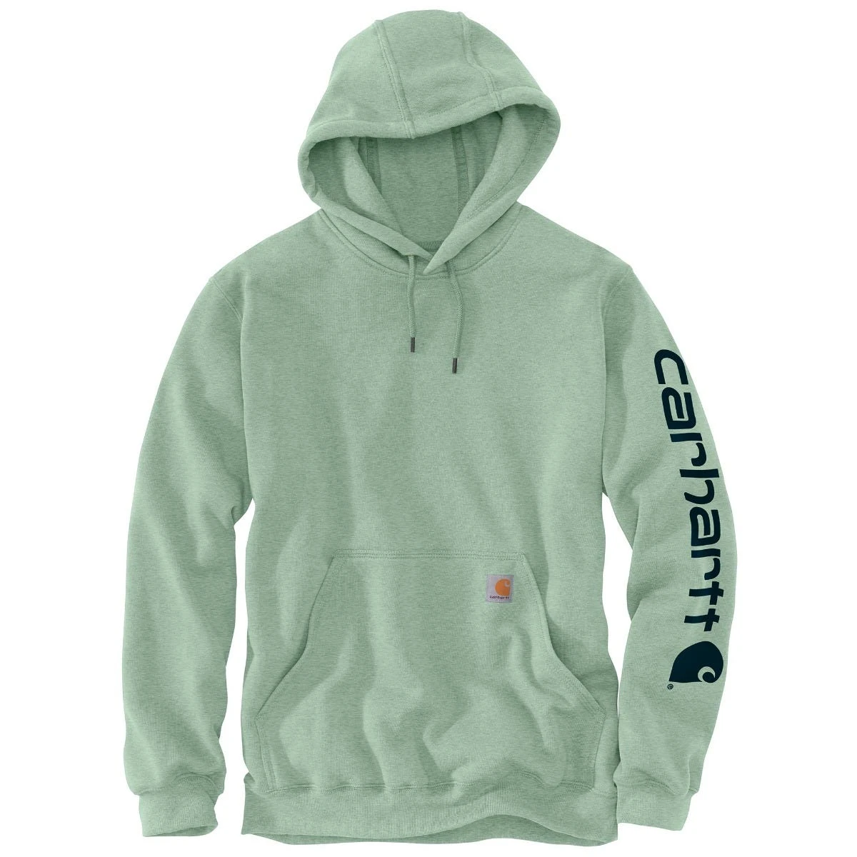 Carhartt Sweatshirts: Men's K288 GA0 Jade Heather Midweight Hooded Logo Sweatshirt 4 Carhartt Sweatshirts: Men's K288 GA0 Jade Heather Midweight Hooded Logo Sweatshirt - Image 2
