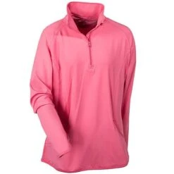 Sport-Tek Pullover: Ladies LST850 DRS Dusty Rose 1/2 Zip Pullover -Sports Clothing lst850drose portauthorityf 01