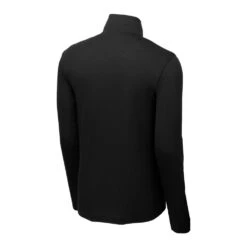 Sport-Tek Pullover: Men's ST407BLK Black Triad Solid PosiCharge Tri-Blend Wicking 1/4-Zip Pullover 13 Sport-Tek Pullover: Men's ST407BLK Black Triad Solid PosiCharge Tri-Blend Wicking 1/4-Zip Pullover -Sports Clothing st407 blacktriadsolid form back