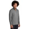 Sport-Tek Pullover: Men's ST407DGH Dark Grey Heather Triad Solid PosiCharge Tri-Blend Wicking 1/4-Zip Pullover 2 Sport-Tek Pullover: Men's ST407DGH Dark Grey Heather Triad Solid PosiCharge Tri-Blend Wicking 1/4-Zip Pullover -Sports Clothing st407 darkgreyheather model 3q 012019