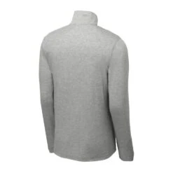 Sport-Tek Pullover: Men's ST407LGH Light Grey Heather Solid PosiCharge Tri-Blend Wicking 1/4-Zip Pullover 13 Sport-Tek Pullover: Men's ST407LGH Light Grey Heather Solid PosiCharge Tri-Blend Wicking 1/4-Zip Pullover -Sports Clothing st407 lightgreyheather form back