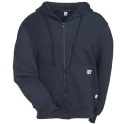 Wolverine Sweatshirts: Men's W1203310 417 Flame-Resistant Hooded FireZerO Sweatshirt -Sports Clothing wolverine w1203310 417 f 01