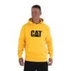 Caterpillar Sweatshirts: Men's W10646 12882 Yellow Black Trademark Hooded Sweatshirt -Sports Clothing yellowbkedit